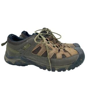 Keen Brown Targhee Vent Leather Hiking Shoes Lace-Up Gorpcore Outdoor Men's 13